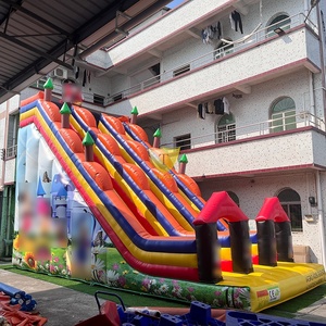 สไลเดอร์น้ำเป่าลมขนาดใหญ่ สวนสนุก บ้านลม วัสดุ PVC คุณภาพสูง รับประกัน 6 ปี เหมาะสำหรับสถานที่พักผ่อน - Product Image 4