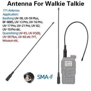 Antenne Baopeng pour talkie-walkie Na 771 double bande 400-470 MHz 136-174 MHz VHF UHF pour radio 5R 888S - Product Image 5