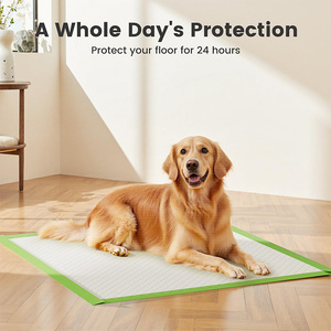 Coussinets d'apprentissage <span class=keywords><strong>pour</strong></span> chien jetables, écologiques, grande taille 28*34 pouces, verts, 6 <span class=keywords><strong>couches</strong></span>, anti-fuites, haute absorption - Product Image 5