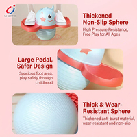 Ballon de saut élastique antidérapant en plastique pour enfants, motif animal de dessin animé, pour l'entraînement à l'intégration sensorielle et le sport physique - Chengji Toys