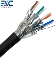 Kabel Ethernet 8-Konduktor EXC Cat6 Cat6a Cat8 dalam Gulungan