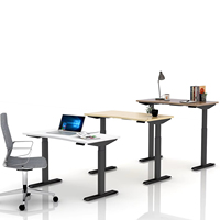 Cadre de bureau de table réglable en hauteur bureau à domicile à moteur unique moderne bureau debout d'ordinateur ergonomique