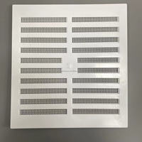 Grille d'aération carrée en plastique avec plusieurs tailles réglables, design moderne
