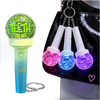 Mini lampe torche LED à 15 couleurs changeantes en acrylique, avec logo personnalisé imprimé en sérigraphie, pour événements sportifs et rencontres de fans