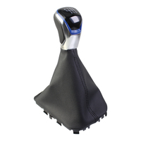 Vente directe usine – Pommeau de levier de vitesse avec cache anti-poussière cercle rouge pour Seat Ibiza 2017 à 2025 MK5 6F – Accessoires auto