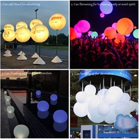 Ballon gonflable en PVC avec télécommande pour fête, foule, concert, impression de logo, ballon LED