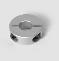 Collier de serrage à montage en deux parties LeGood en acier inoxydable et aluminium usiné CNC
