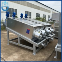 Slibontwateringsapparatuur Multi-Disc Schroefpers SS304 voor de behandeling van eetbare olie en fruit-sap afvalwater