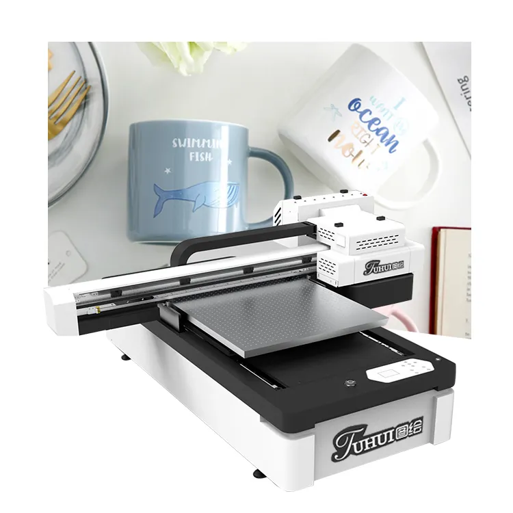 6090 УФ принтер струйная плоская кровать УФ светодиодная печатная машина цифровой планшетный УФ-принтер для кружек