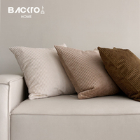 Schlussverkauf 100% Bio-Baumwolle Cord-Kissen Kissenbezug modern Luxuskissen Jacquard-Kissenetui Sofa Heimtextilcouch