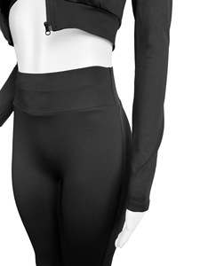 Nuovo Set di pantaloni aderenti Casual in tinta unita autunno <span class=keywords><strong>inverno</strong></span> Set di pantaloni <span class=keywords><strong>donna</strong></span> 3 pezzi con abbigliamento gilet 3 pezzi Set <span class=keywords><strong>donna</strong></span> - Product Image 6