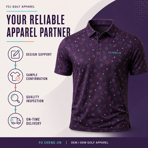 Polos Estampados para Club de Golf, Protección UPF 50, Secado Rápido, Ligeros, Transpirables, Elásticos, Corte Atlético, Camisetas Personalizadas para Equipos de Golf OEM - Product Image 1