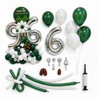 J'adore Oman, décorations de fête de la Journée nationale d'Oman, ensemble de guirlandes de ballons, célébration du 18 novembre