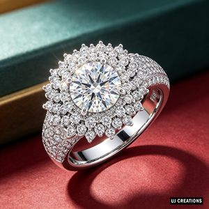 Custom <b>Silver</b>/10K/14K/18K <b>Solid</b> Gold 2.00 Carat VVS-VS Quality Round Lab Grown Brilliant Cut Diamond engagement Ring - Product Image 4