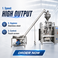 Machine d'emballage VFFS automatique directe usine avec étiqueteuse et moteur pour sacs/pochettes alimentaires et chimiques