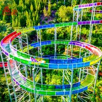 Manèges de parc d'attractions en plein air, toboggan aquatique en fibre de verre et en verre avec certificat CE, utilisation commerciale pour les parcs aquatiques