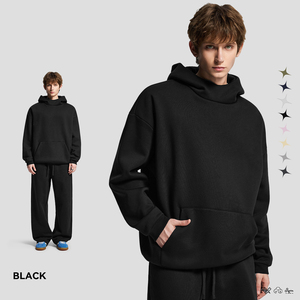 Fabricants de sweats à capuche, sweats à capuche et sweat-shirts personnalisés pour hommes pour un usage <span class=keywords><strong>d</strong></span>écontracté, ensemble de vêtements à col montant pour hommes, ensembles pour hommes - Product Image 4
