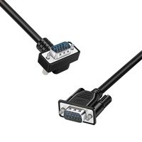 Cable VGA Macho a Macho de Alta Definición con Cabezal en Ángulo de 270 Grados °   Cable de Conexión de Video para Computadora de Escritorio, Portátil, TV, Monitor, Pantalla