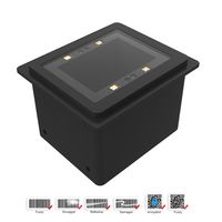 Kiosque tourniquet USB Rakinda MJ-340 avec module de lecteur de code QR, lecteur de code QR et de code-barres 2D à montage fixe, noir, garantie 1 an, en stock