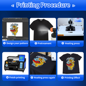 Impresora Plana A3 de Bajo Costo para Prendas de Vestir, Máquina de Impresión de Camisetas de Algodón 2840 con 2 Cabezales de Impresión XP600 - Product Image 4