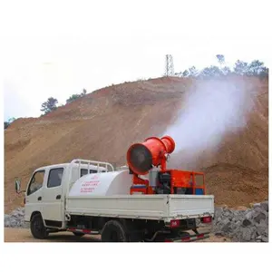 Construction site misting systems wind driven sprayers dust fog cannon