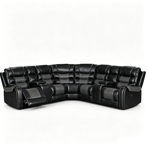 Conjunto de Sofá Esquinero Reclinable Ecológico de Alta Calidad y Asequible con Almacenamiento Expandible, Apto para Uso en Hoteles - Product Image 6
