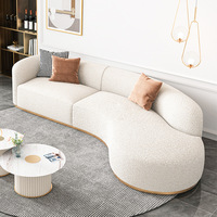 Nordique moderne simple lumière la vie de luxe chambre salon de beauté loisirs zone de réception arc canapé