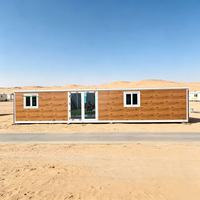 Villa préfabriquée de luxe extensible à double aile de 20 pieds pour hôtel-resort et camping, entièrement aménagée