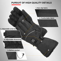 Guantes Térmicos Recargables OEM con Pantalla Táctil, Unisex, para Esquí, Ciclismo y Motociclismo
