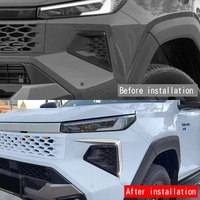 Pour Toyota Hilux 2026 : Spoiler de protection pour phare antibrouillard avant, lame de protection, pare-vent, autocollants décoratifs ABS pour phare antibrouillard