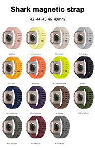 حزام مشبك مغناطيسي لحلقة رياضية من السيليكون الناعم من Forwelleny لساعة أبل سلسلة 11 10 9 8 7 Ultra <span class=keywords><strong>2</strong></span> 49 46 من 45 - Product Image 2