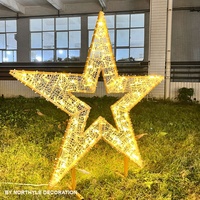 120cm Stern 2D Motiv-Licht Helle IP65 Outdoor LED-Dekorationsbeleuchtung für Weihnachten und Veranstaltungen