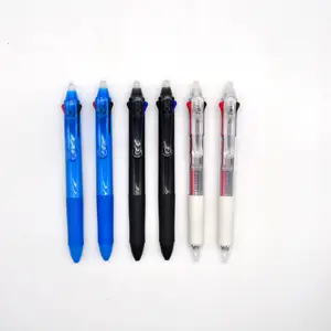 Popular custom printing cute magic erasable Korean pen 3 in 1 erasable pen