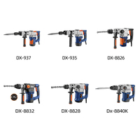 Marteau perforateur rotatif industriel 1650W, 1600 battements par minute, 50/60Hz, perceuse électrique avec moteur sans balais et construction en acier inoxydable