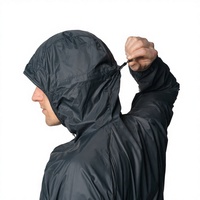 Veste technique coupe-vent OEM personnalisée pour homme en nylon ripstop recyclé, séchage rapide, respirante, pliable, pour le trekking en montagne, avec capuche intégrée
