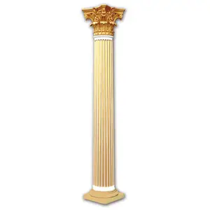 Banruo Quality Greek Decorative Concrete Columns Molds Custom Design Marble Roman Pillar Column