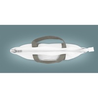 Sac fourre-tout portable haut de gamme toutes saisons avec fermeture éclair, réutilisable, grande taille, en toile de coton, avec poche latérale pour bateau et bandoulière