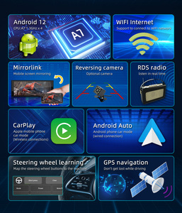 1Din GPS estéreo Autoradio Multimedia Android pantalla táctil coche para REPRODUCTOR DE DVD 6,8 pulgadas cámara trasera Universal <span class=keywords><strong>MP5</strong></span> Wince Radio 1 - Product Image 2