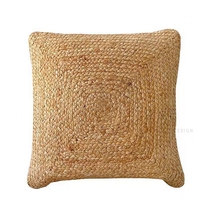 Coussins et housses de coussin en jute tissés à la main