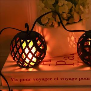 Led ngọn lửa nến đèn lồng năng lượng mặt trời ánh sáng Quả bóng trang trí sân vườn IP44 IP65 ngoài trời sử dụng ánh sáng nhấp nháy - Product Image 4