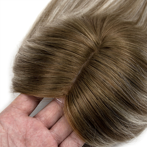 Topper capillaire européen doux et fin 6x7 avec base mono-filament, brillance naturelle, à clipser pour femmes souffrant de perte de cheveux - Product Image 3