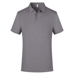 Polo à manches courtes, couleur unie, polyester respirant, pour usage quotidien, vêtements de travail, impression de logo personnalisé, uniforme de groupe, chemise culturelle - Product Image 1