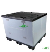 Caisse de transport pliable en PP écologique personnalisée, impression UV, OEM/ODM disponible, service de découpe et de traitement