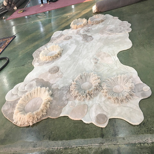 Alfombra de Diseño de Lujo, Alfombras Personalizadas para Sala de Estar, Alfombra Grande Hecha a Mano con Forma Abstracta Moderna e Irregular para Decoración del Hogar - Product Image 4