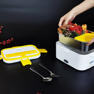 Boîte à lunch thermique chaude 304 récipient alimentaire en acier inoxydable chauffage électrique boîtes à lunch <span class=keywords><strong>pour</strong></span> voiture camion bureau - Product Image 1