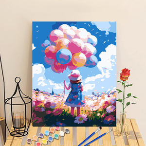 Fait à la main bricolage mur photos maison salon décor 30*40 encadré paysage <span class=keywords><strong>peinture</strong></span> par numéros Kits - Product Image 2