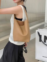 Sac fourre-tout en cuir véritable pour femme, nouvelle collection 2026, grande capacité, sac à bandoulière pour le shopping, style décontracté, sac sous le bras