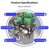 Semoir-Planteur Multifonctionnel Autoporté pour Pommes de Terre et Arachides, à Double Raie et Quatre Rangées, pour Tracteur, Garantie 4 Ans