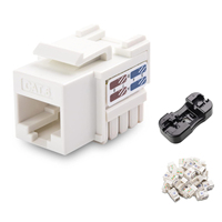 Coupleur réseau Punch Down Cat 6 RJ 45 Keystone Modulaire UTP 180 Degrés RJ45 Cat5e Cat6 Keystone Jack