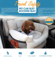 Neues Design Hunde-Autositz Hochwertiger Haustier-Booster-Autositz Sicherheitsbett für Hunde